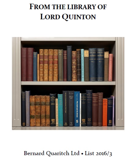 From the Library of Lord Quinton
