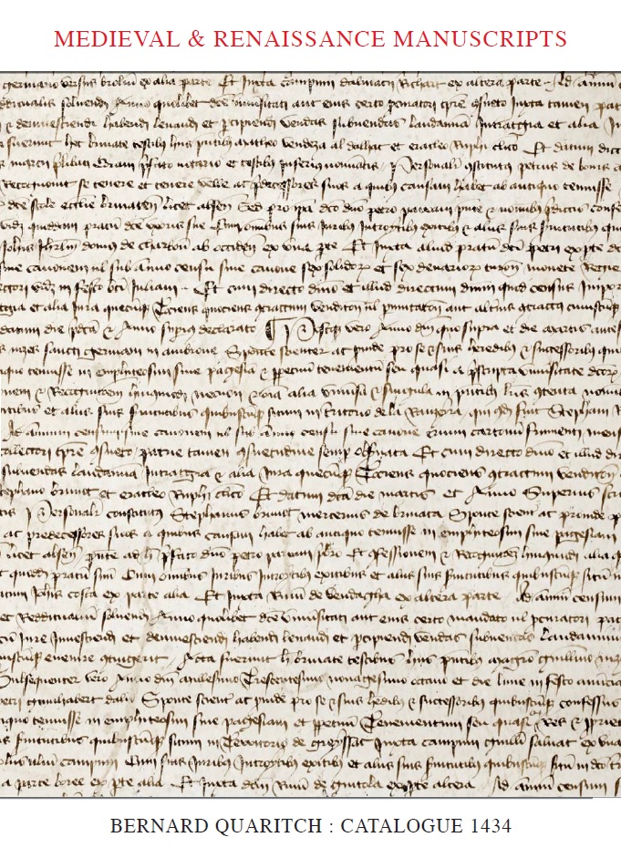 1434 - Medieval & Renaissance Manuscripts
