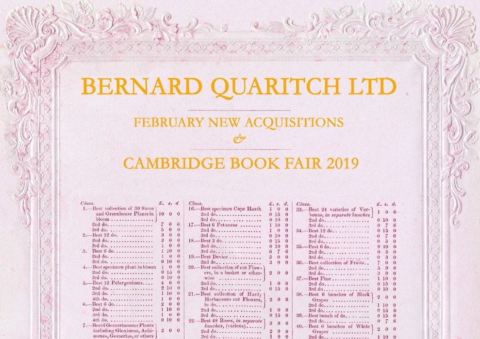 Cambridge Book Fair List 2019